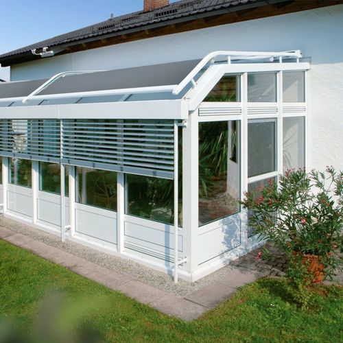 Veranda mit Oberflächenmontage - 510 B + 510 C - Kadeco Sonnenschutzsysteme GmbH - Stoff