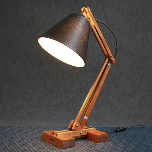 Tischlampe - KIBIK - Paladim Handmade - Metall / Holz / modern