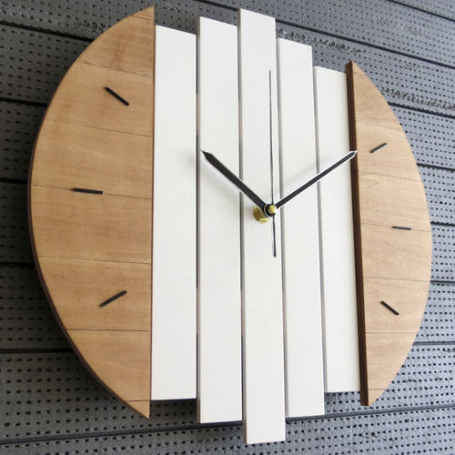 Moderne Uhr - KLORX - Paladim Handmade - wandmontiert / Analog / Holz