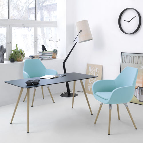 Moderner Besprechungstisch - SAM  - Profim - Holz / Glas / HPL