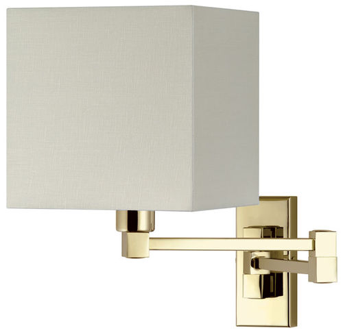 Moderne Wandleuchte - DOMIZIANA 15-30 - QUICK ITALY LIGHTING - für den Innenraum / Messing / Stoff