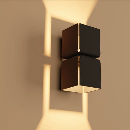 Moderne Wandleuchte - RUBIK  - QUICK ITALY LIGHTING - für den Innenraum / Aluminium / geometrisch