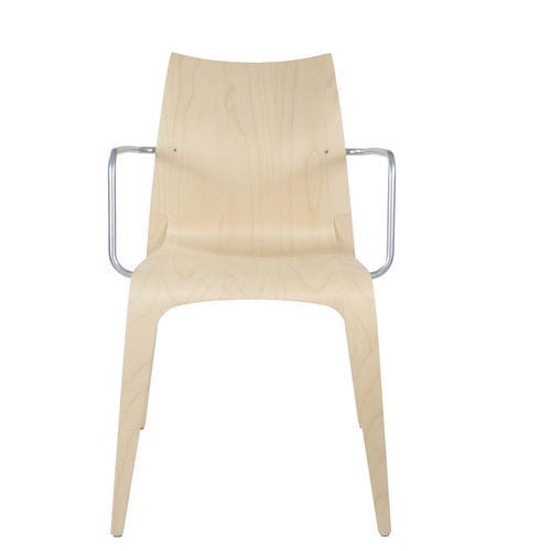 Moderner Stuhl - FLOW - Plycollection - für den Innenraum / Holz / Eiche