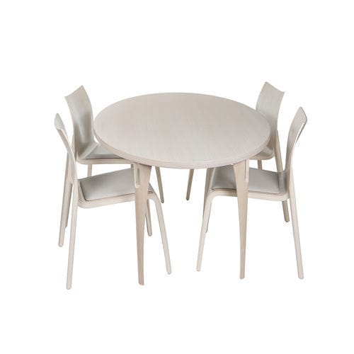 Moderner Tisch - CONE - Plycollection - Holz / Gestell aus Holz / rund