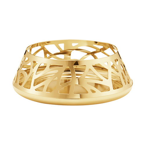 Edelstahl-Kerzenhalter - Pillar - Georg Jensen - Gold