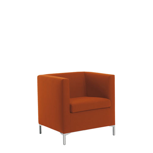 Moderner Sessel - QUADRO - Sesta - Stoff / Polster / orange