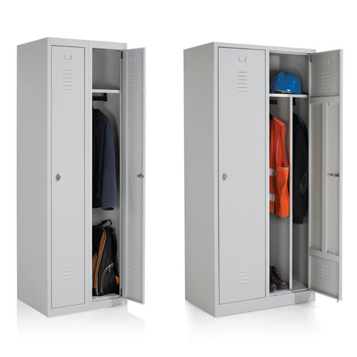 Stahl-Garderobenschrank - Eol - für Büro / gesichert