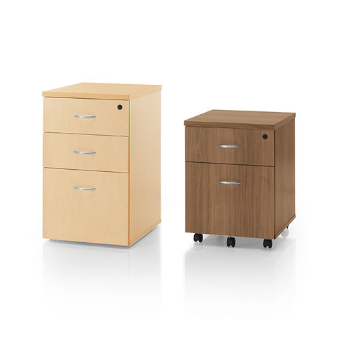 Melaminbeschichteter Schreibtischcontainer - Eol - Holz / mit 2 Schubladen / mit 3 Schubladen