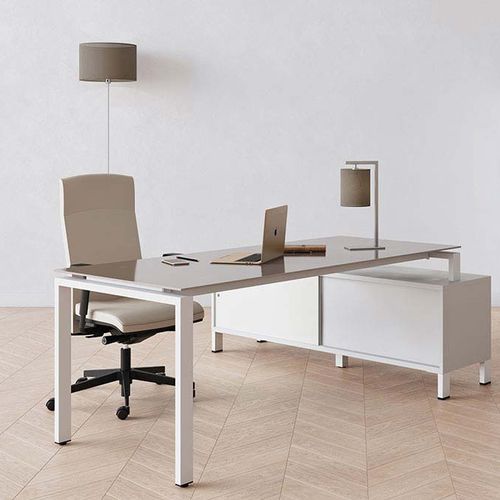 Chefschreibtisch - RIO - Eol - modern / Metall / melaminbeschichtet