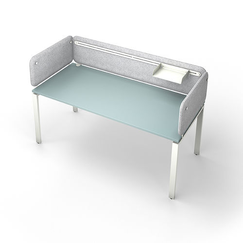 Tisch-Bürotrennwand - SOLANGE - Eol - Stoff / modulierbar