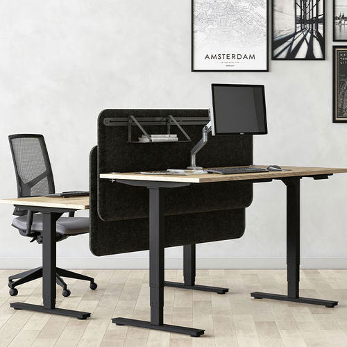 Schreibtisch für Open Space - AXEL - Eol - modern / Holz / höhenverstellbar