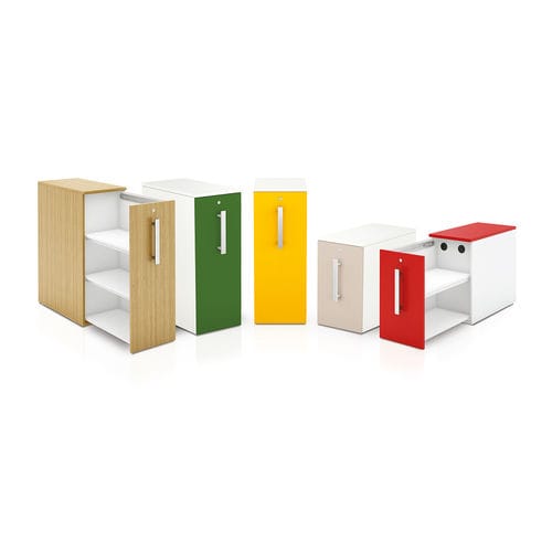 Melaminbeschichteter Schreibtischcontainer - GUSTAVE - Eol - mit 1 Schublade / mit Schlüssel