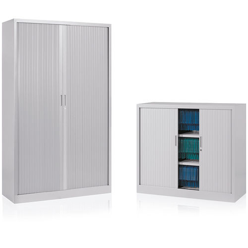Niedriger Aktenschrank - ARIV - Eol - hoch / Blech / mit Rollladen