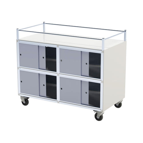 Getränkewagen - ISOLA - Movidos srl - für Gewerbegebrauch / für Außenbereich / Plexiglas®