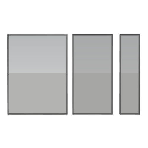 Aluminium-Raumteiler - SILVER LINE - Movidos srl - Polycarbonat / für Gewerbegebrauch / modular