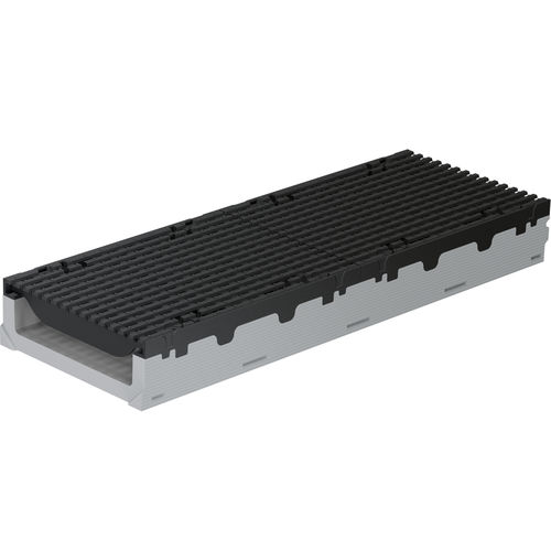 Gitter-Abflussrinne - FILCOTEN PRO MINI 300 - BG Graspointner - Faserbeton / Metallgitter / für öffentliche Bereiche