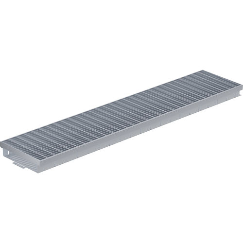 Gitter-Abflussrinne - BG-FA RB 200 - BG Graspointner - mit Neigung / Edelstahlgitter / für Bedachungen