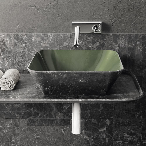 Aufsatzwaschbecken - BOWL N°6 - KREOO - Marmor / individuell gestaltbar / quadratisch