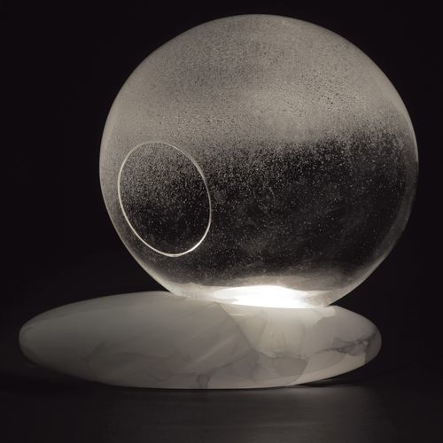 Tischlampe - LITIA - KREOO - Muranoglas / Stein / modern