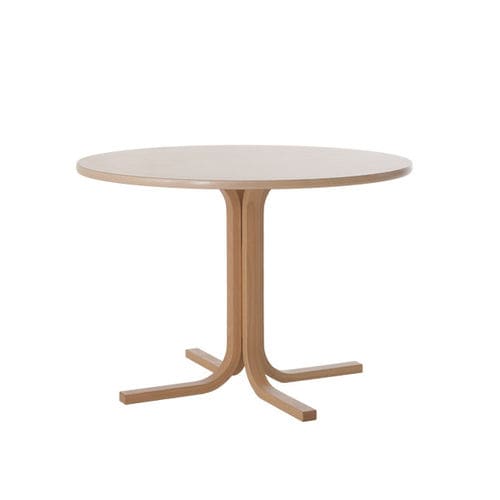 Moderner Esstisch - OZ - Pineapple - Laminat / Gestell aus Furnierholz / rund