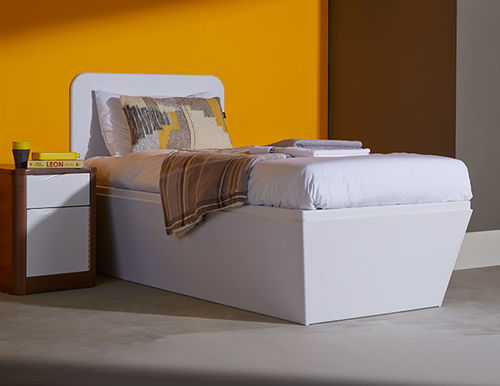 Einpersonenbett - SOVIE - Pineapple - modern / Kopfteil / Kunststoff