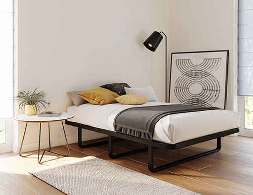 Doppelbett - ZURICH - Pineapple - Einpersonen / modern / pulverbeschichteter Stahl