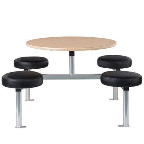 Moderne Tisch- und Stuhlkombination - OPUS - Pineapple - Metall / Laminat / Polster