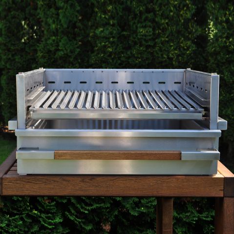 Holzkohle-Gartengrill - TOBAGO  - KARIBE SIA - Einbau / Edelstahl