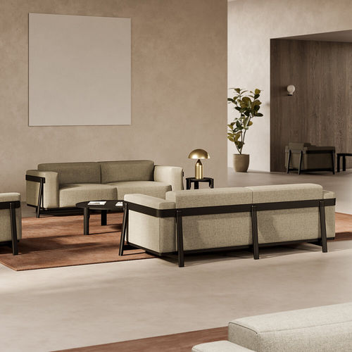 Modernes Sofa - MASALA - Omelette Editions - Stoff / Polyurethanschaum / Federn