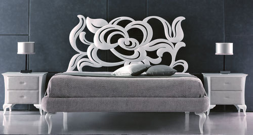 Doppelbett - MEGAN - Corte Zari - originelles Design / Polster / Kopfteil