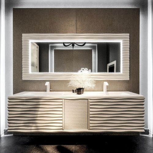 Wandmontiertes Sideboard - EBON - Corte Zari - modern / Birke / Sperrholz