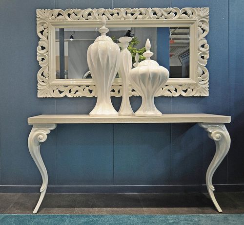 Stil-Konsolentisch - ANTARES - Corte Zari - Aluminium / Marmor / rechteckig