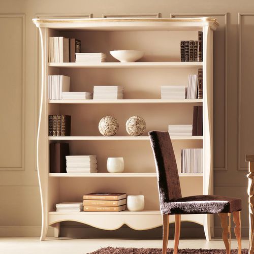 Klassisches Bücherregal - SOFIA - Corte Zari - Massivholz / Holzfurnier / Sperrholz