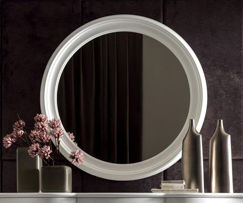 Wandmontierter Spiegel - LUISA - Corte Zari - modern / rund / oval