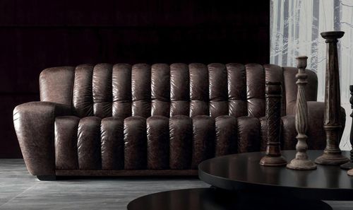 Vintage-Sofa - VICTOR - Corte Zari - Stoff / Leder