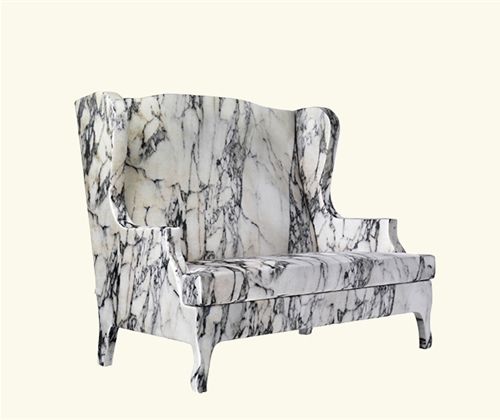 Sofa / originelles Design - LOUIS XV GOES TO SPARTA - Baleri Italia - Stoff / Ohren / mehrfarbig