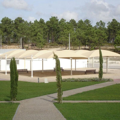 Carport für Gewerbegebrauch - LAVELERIA - Stoff / mehrere Plätze