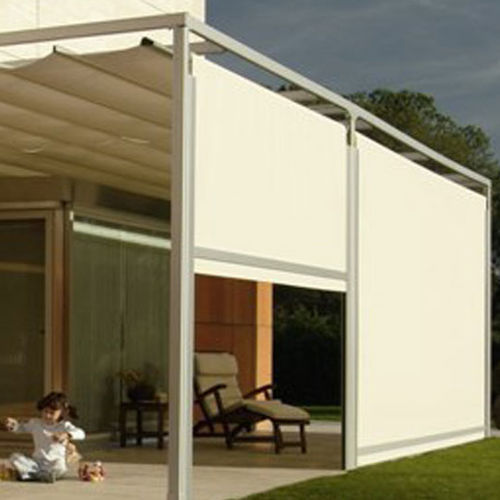 Jalousie für Verandas - LAVELERIA - Stoff / für Außenbereich / elektrisch