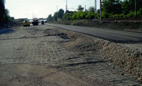 Verstärkendes Geogitter - PARAGRID ® PARALINK ® - BIANCHINI INGENIERO - Verkehr