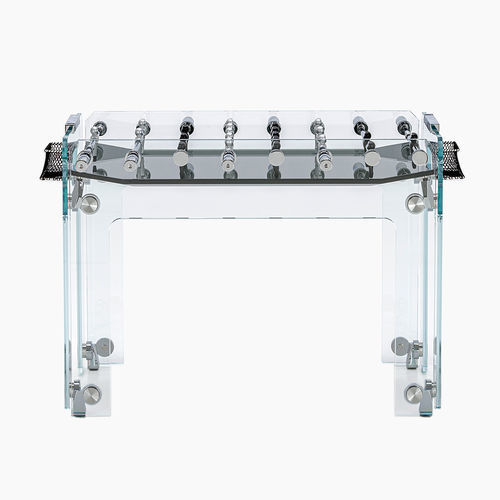 Moderner Tischfußball - Cristallino Black - Teckell - für Privatgebrauch / für Gewerbegebrauch / anodisiertes Aluminium