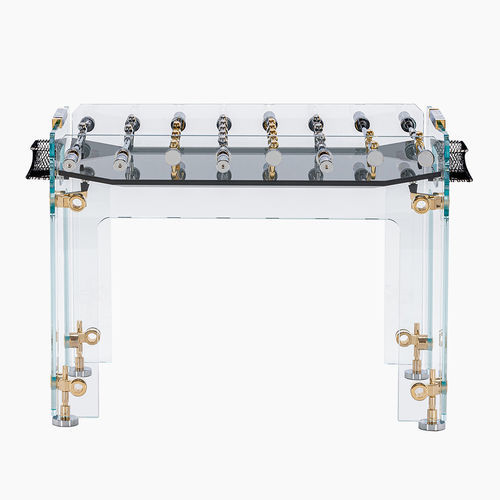 Moderner Tischfußball - Cristallino Gold - Teckell - für Privatgebrauch / für Gewerbegebrauch / Aluminium