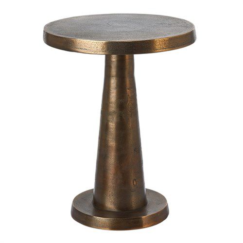 Moderner Beistelltisch - TOOT ANTIQUE LOW - Pols Potten - Metall / rund / für Privatgebrauch