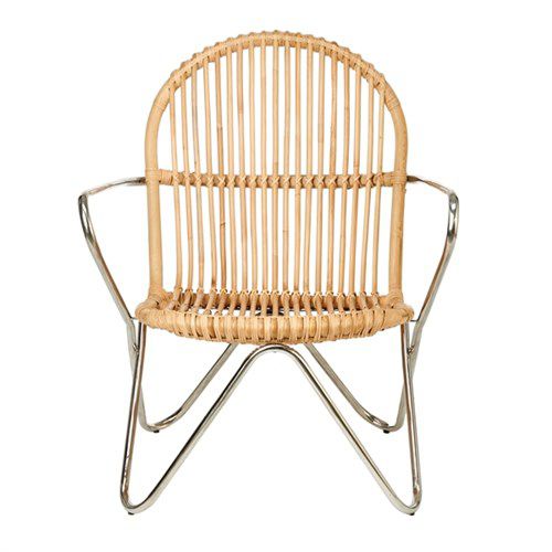Moderner Sessel - TIMOR - Pols Potten - Rattan / Nickel