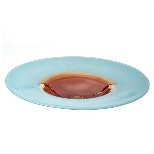 Runder Teller - HORIZON - Pols Potten - Glas / blau