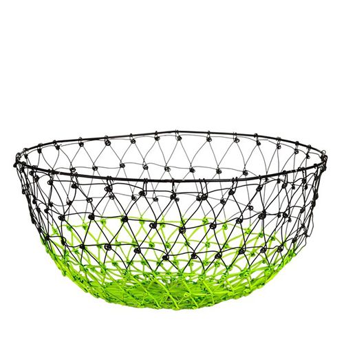 Eisen-Obstschale - GRADIENT BLACK/NEON GREEN - Pols Potten