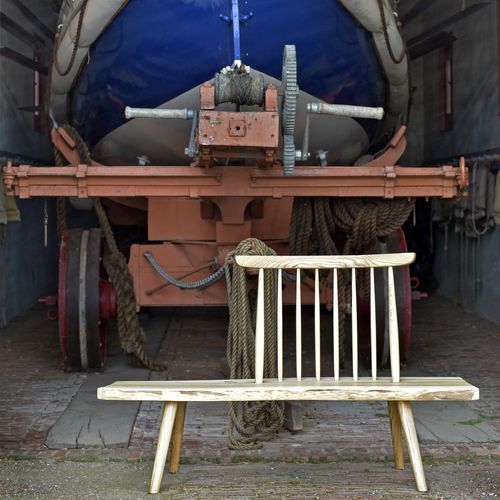 Bank / skandinavisches Design - Pols Potten - Esche / mit Rückenlehne