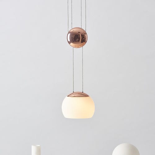 Hängelampe - JOJO - Seeddesign - Stahl / geblasenes Glas / modern