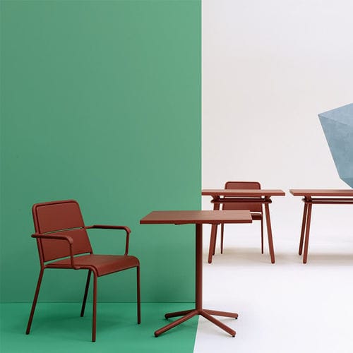 Moderner Bistrotisch - A600 - Maiori - Aluminium / quadratisch / für Privatgebrauch