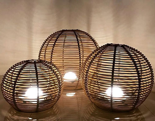 Hängelampe - PAILLOTE SPHERE - Maiori - Synthetikfaser / modern / Solar