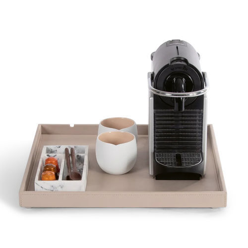 Holz-Serviertablett - FUJI  - Bentley Europe - Kunstleder / für Hotelzimmer